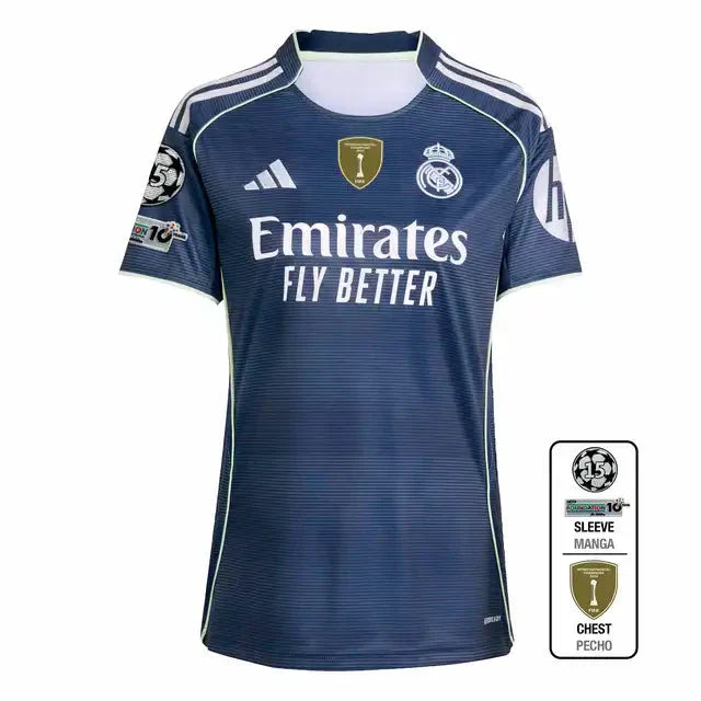 Women's Real Madrid Away Soccer Jersey 2025/26 Top Koszulki Pilka Sklep