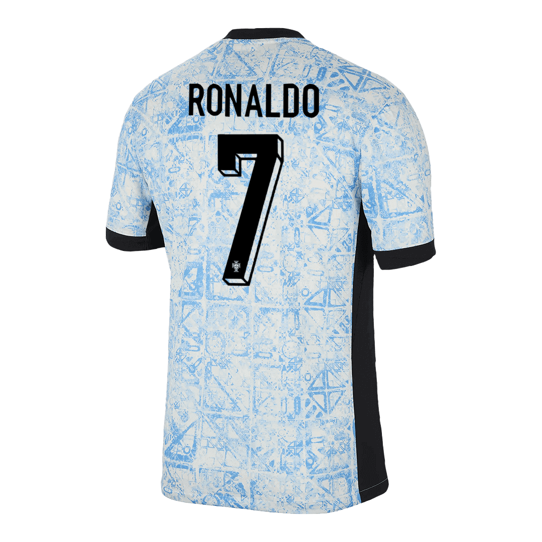 Męska Portugal RONALDO #7 Wyjazdowa Koszulka Piłkarska Euro 2024 Top Koszulki Pilka Sklep