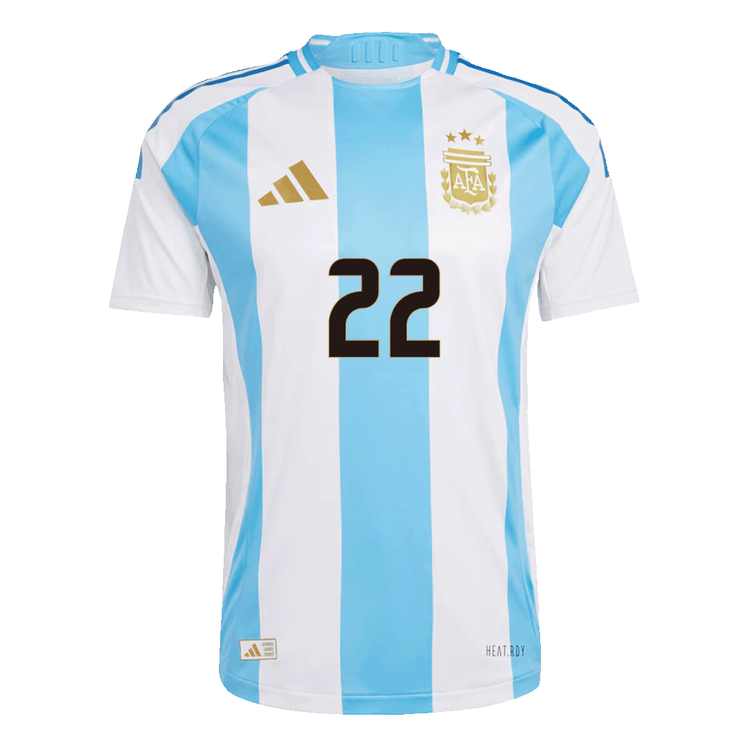 Argentina L.Martínez #22 Home Match Jersey Copa América 2024 Top Koszulki Pilka Sklep