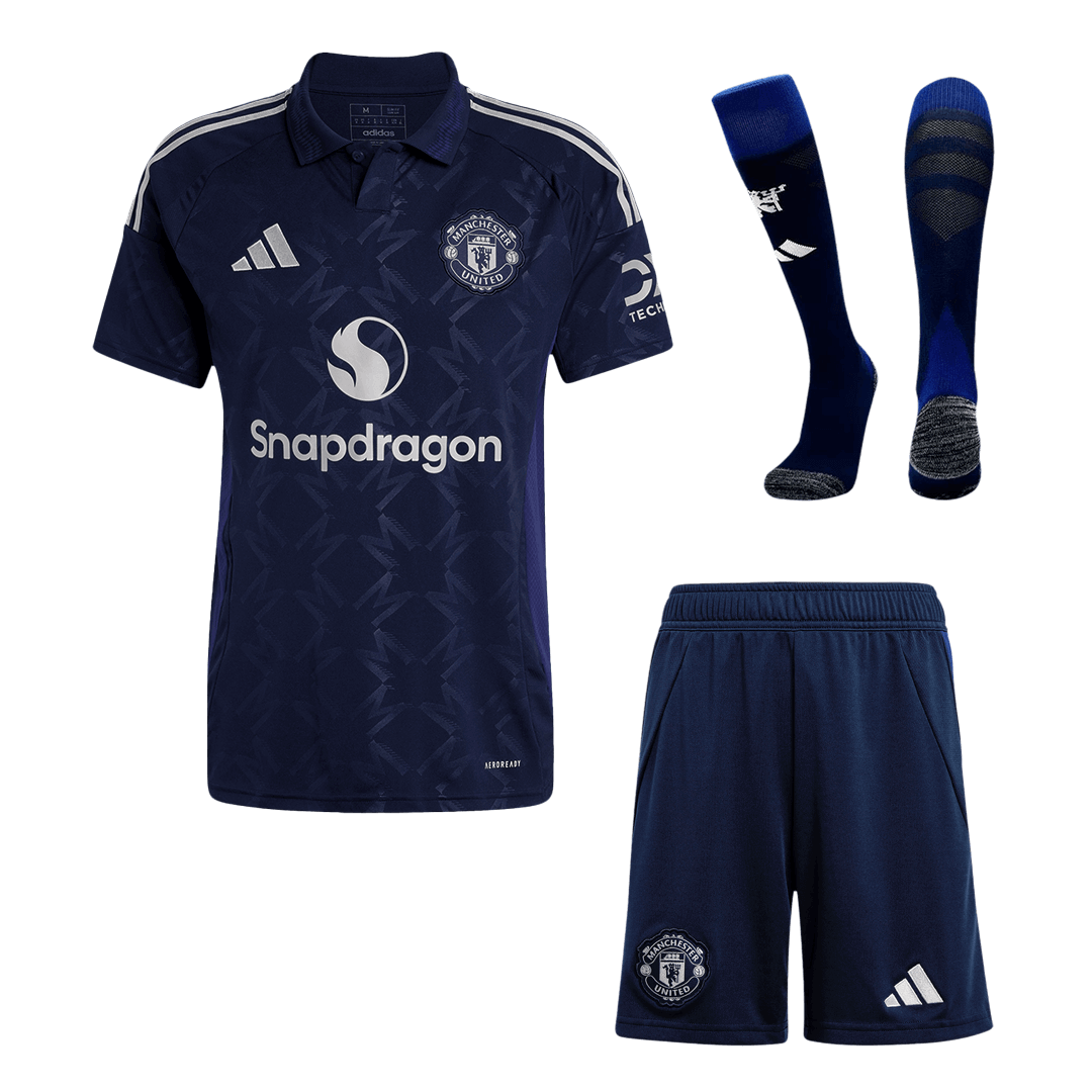 Manchester United Auswärtstrikot für Herren (Trikot + Shorts + Socken) 2024/25