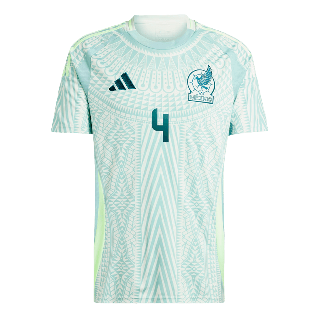 Men's Mexico E.Álvarez #4 Away Soccer Jersey Copa América 2024 Top Koszulki Pilka Sklep