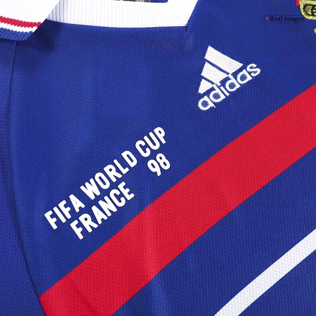 Retro ZIDANE #10 1998 France Home Soccer Jersey Top Soccer Jerseys Store