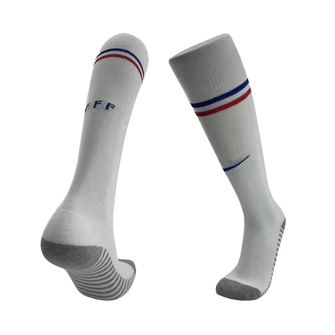 France Away Soccer Socks Euro 2024 For Adults Go Game Wear