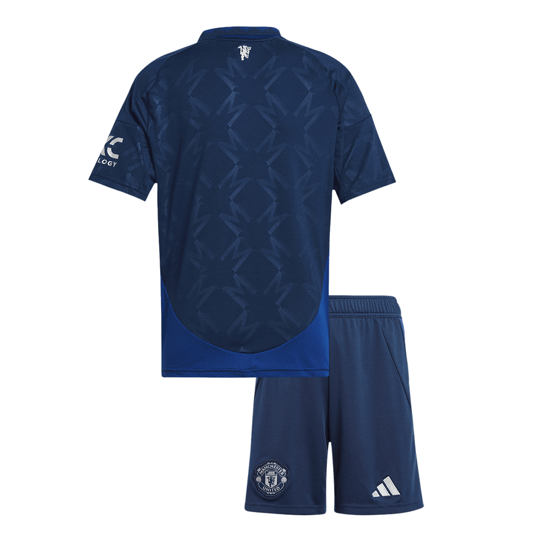 Dziecięcy zestaw wyjazdowy Manchester United koszulka2024/25 Top Koszulki Pilka Sklep