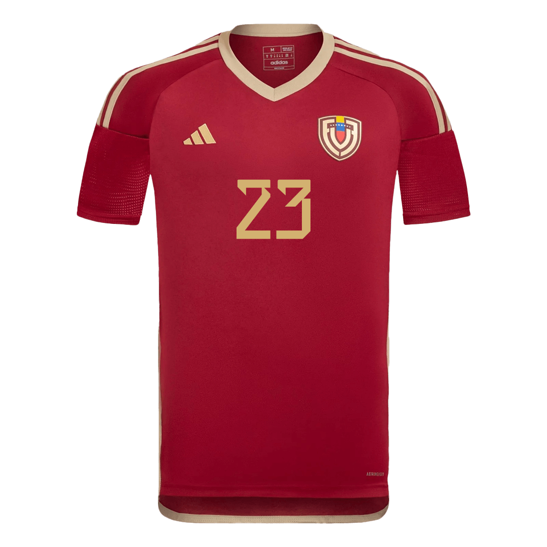 Men's Venezuela RONDÓN #23 Home Soccer Jersey Copa América 2024 topsoccerjerseys.com