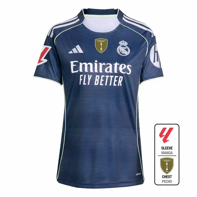 Women's Real Madrid Away Soccer Jersey 2025/26 Top Koszulki Pilka Sklep