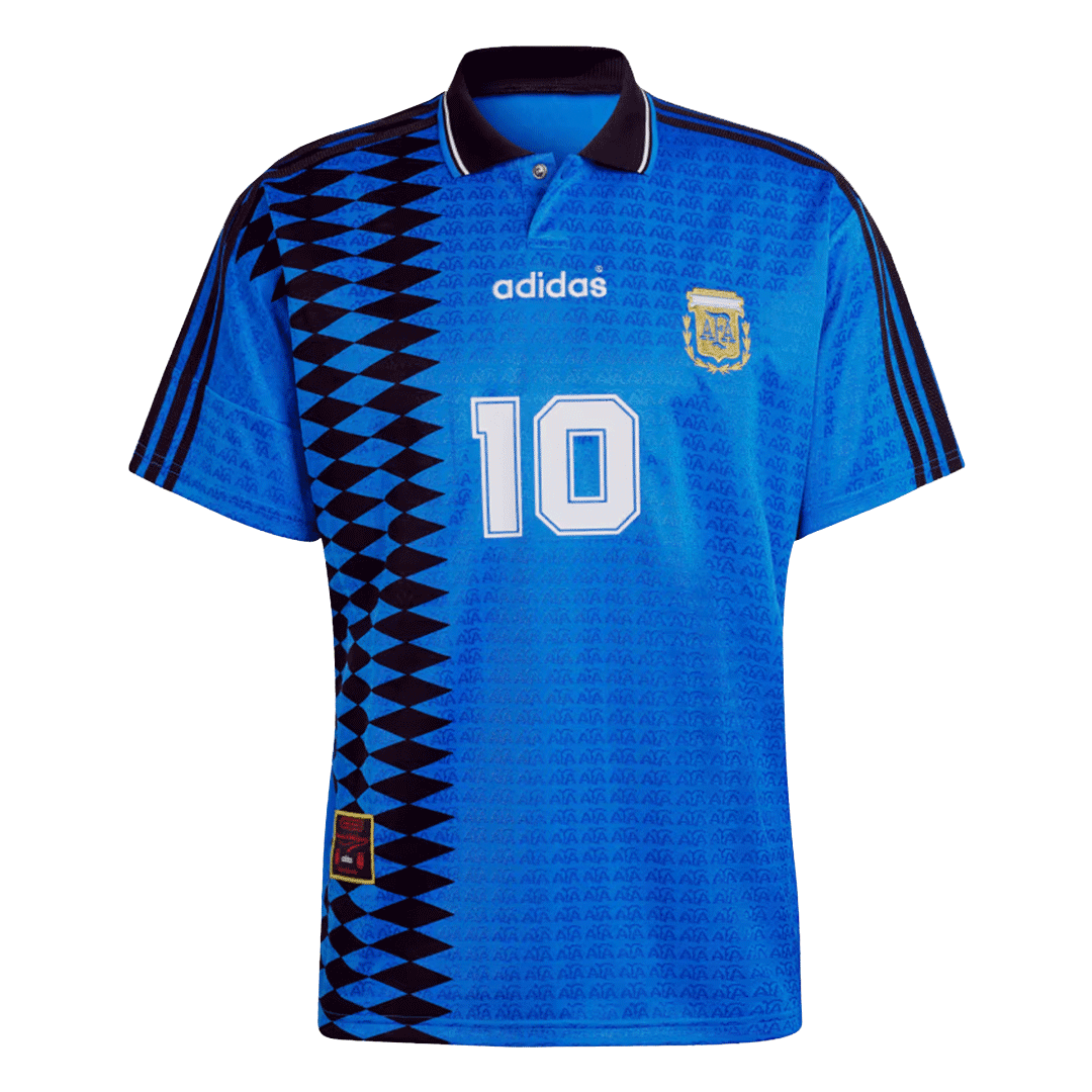 Men's Argentina #10 Away Retro Jersey (Jersey+Shorts) Kit 1994