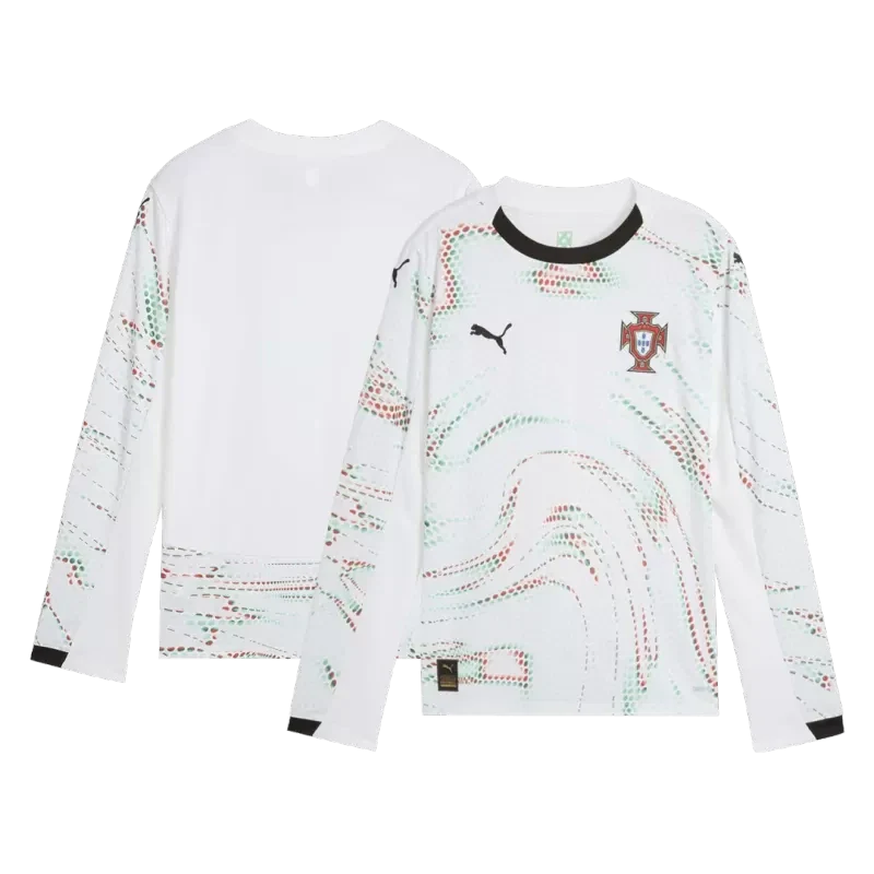 Koszulka piłkarska wyjazdowa z długim rękawem Portugal 2025 Top Koszulki Pilka Sklep
