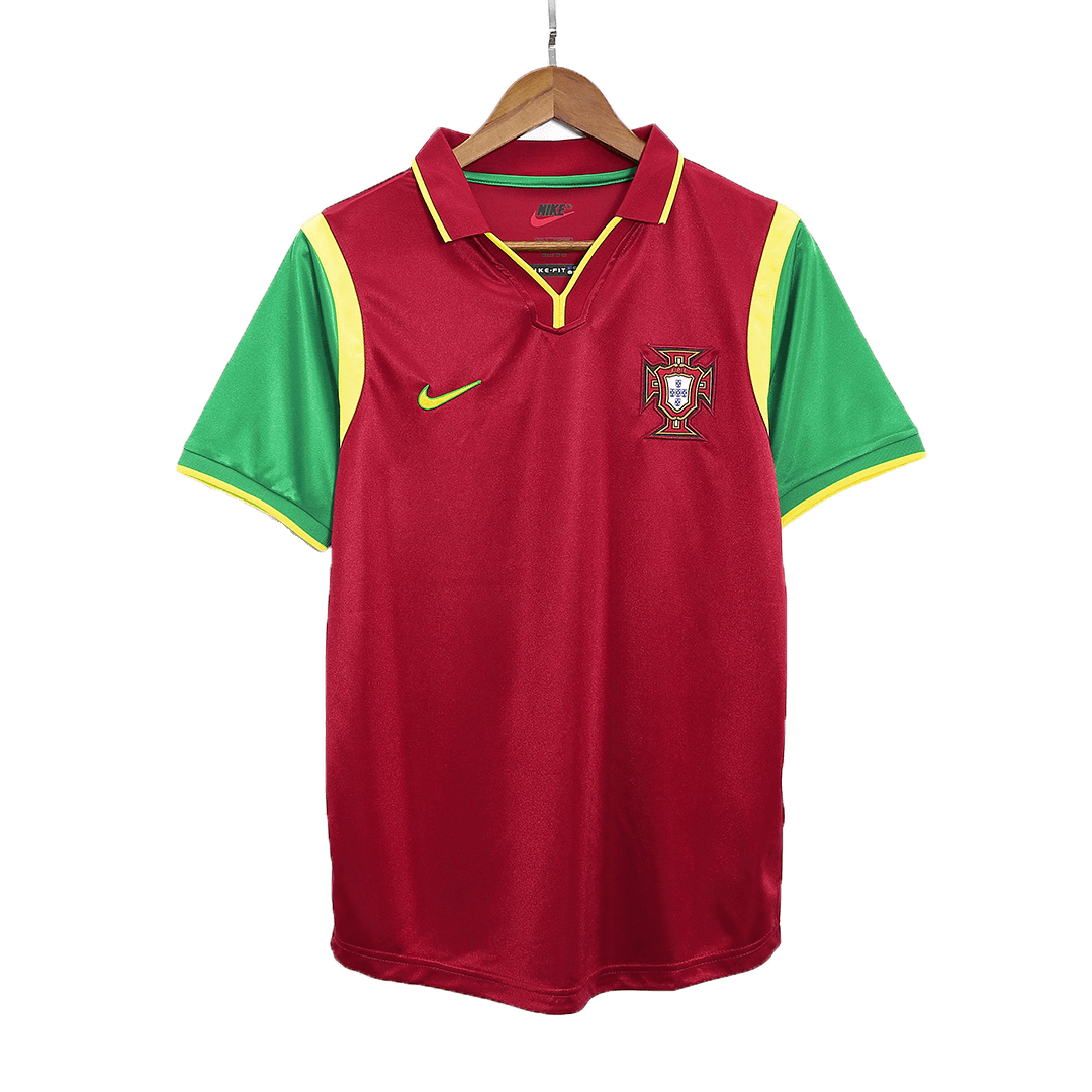 Portugal Domowa Retro Piłkarska Koszulka 1999 Top Koszulki Pilka Sklep