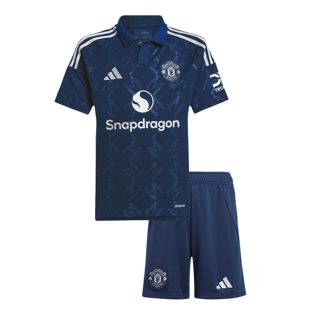 Dziecięcy zestaw wyjazdowy Manchester United koszulka2024/25 Top Koszulki Pilka Sklep