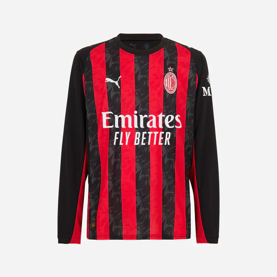 AC Milan 2025/26 Koszulka domowa z długim rękawem Top Koszulki Pilka Sklep