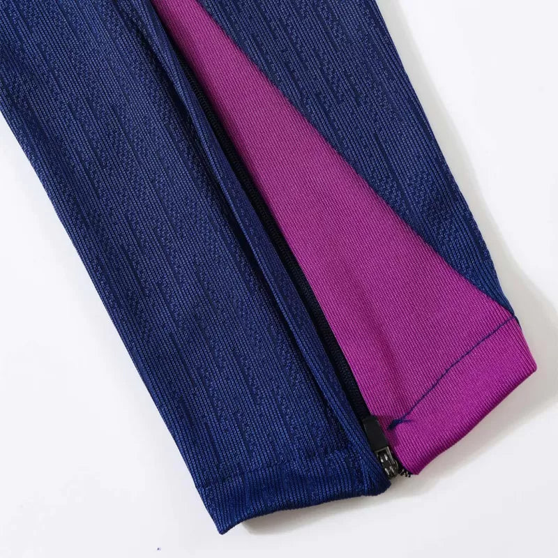 Barcelona 1/4 Zip Training Kit (Jacket + Pants) 2025/26 - Purple Top Koszulki Pilka Sklep