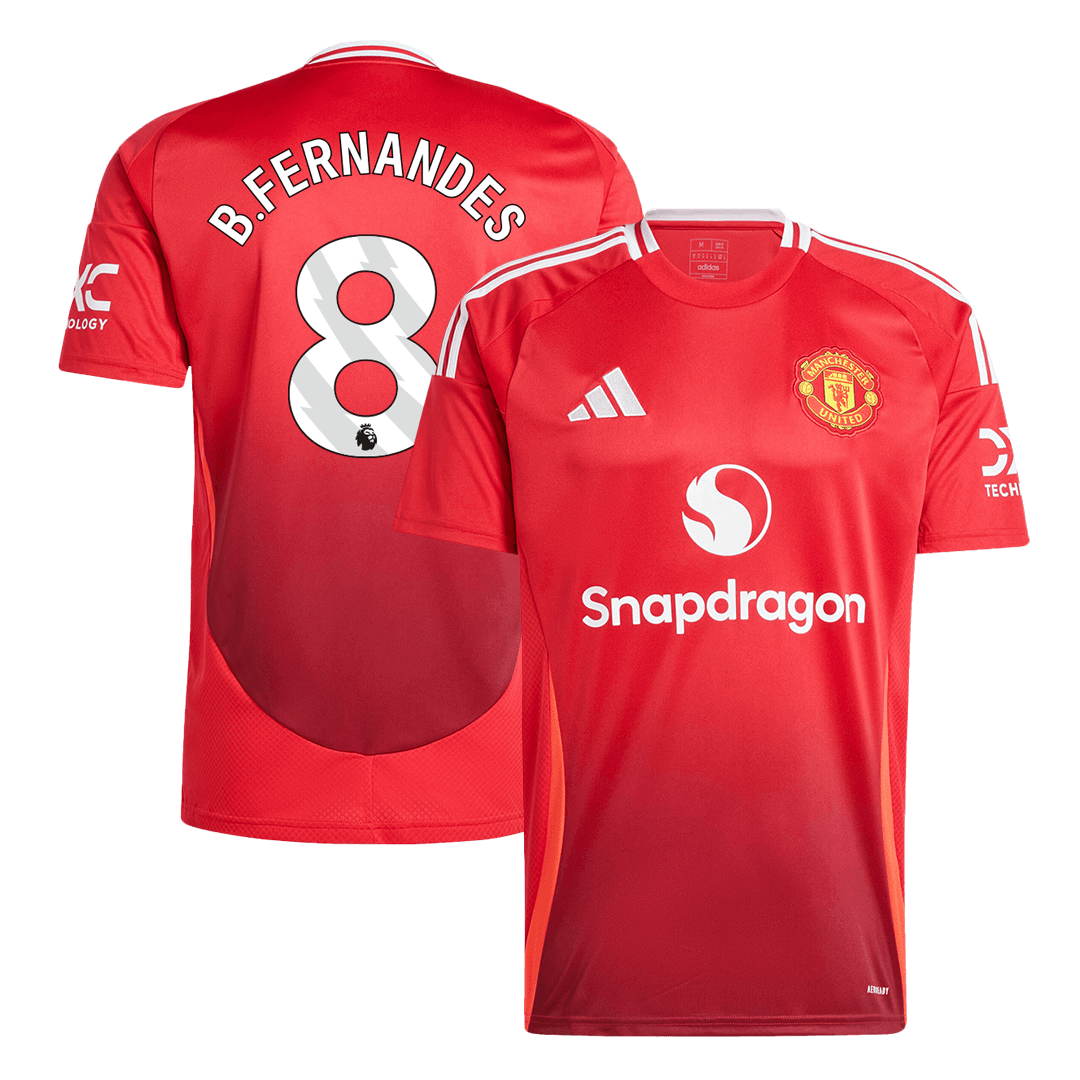 B.FERNANDES #8 Manchester United Koszulka domowa piłkarska 2024/25