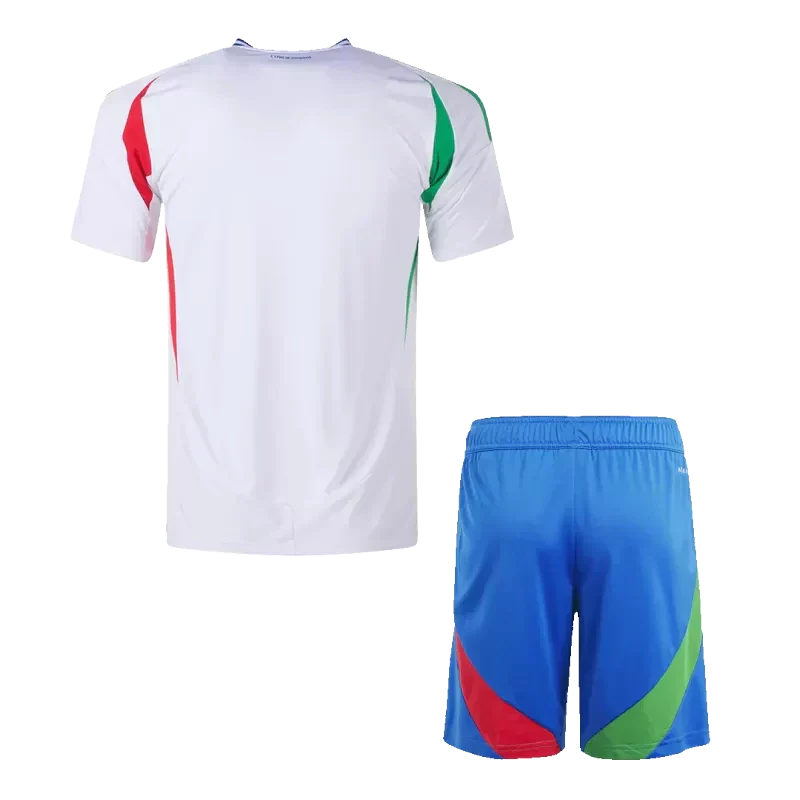 Zestaw piłkarski wyjazdowy Italy (koszulka + spodenki) EURO 2024 Top Koszulki Pilka Sklep