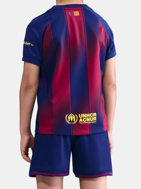 Dziecięce koszulki domowe Barcelona Soccer (koszulka + spodenki) 2025/26 Top Koszulki Pilka Sklep