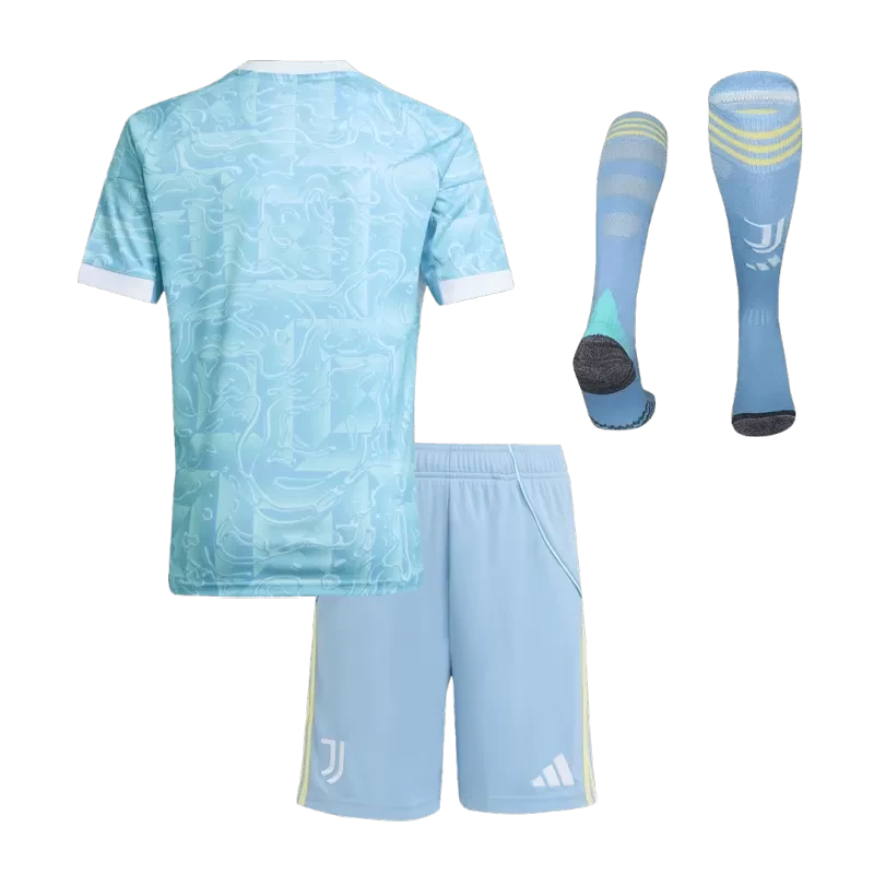 Kid's Juventus Away Soccer Jersey Kit(Jersey+Shorts+Socks) 2025/26 Top Koszulki Pilka Sklep