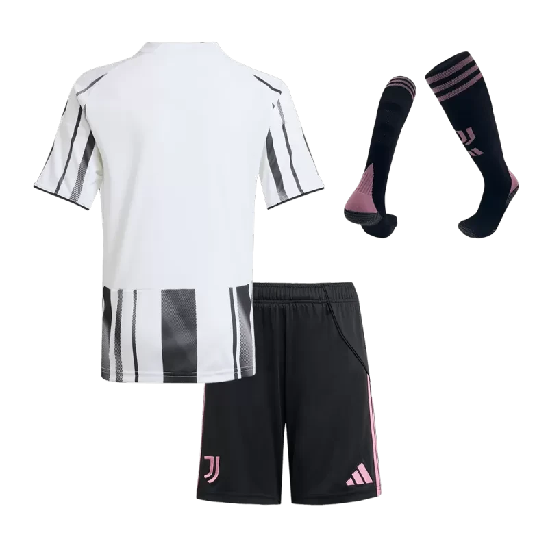 Kid's Juventus Home Soccer Jersey Kit(Jersey+Shorts+Socks) 2025/26 Top Koszulki Pilka Sklep