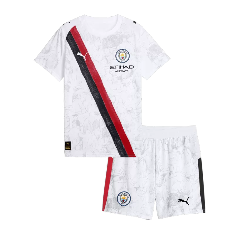 Kid's Manchester City KidSuper Soccer Jersey Kit(Jersey+Shorts) 2025/26 Top Koszulki Pilka Sklep