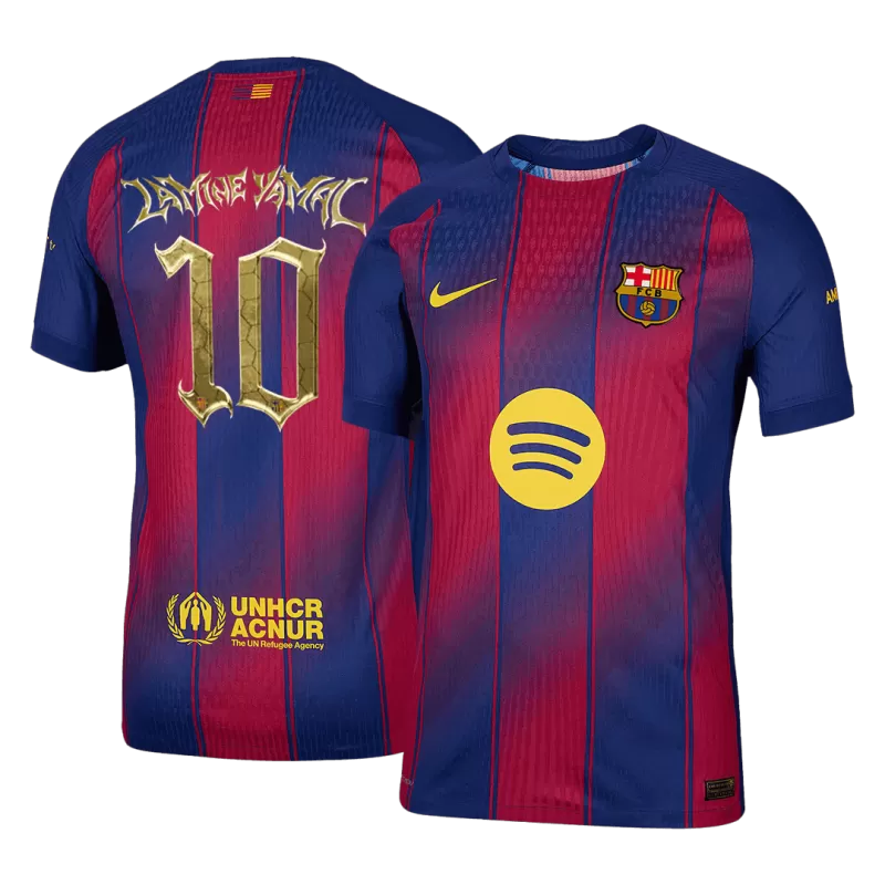 LAMINE YAMAL #10 Barcelona Home Soccer Jersey 2025/26- Kopa Trophy Edition Top Koszulki Pilka Sklep