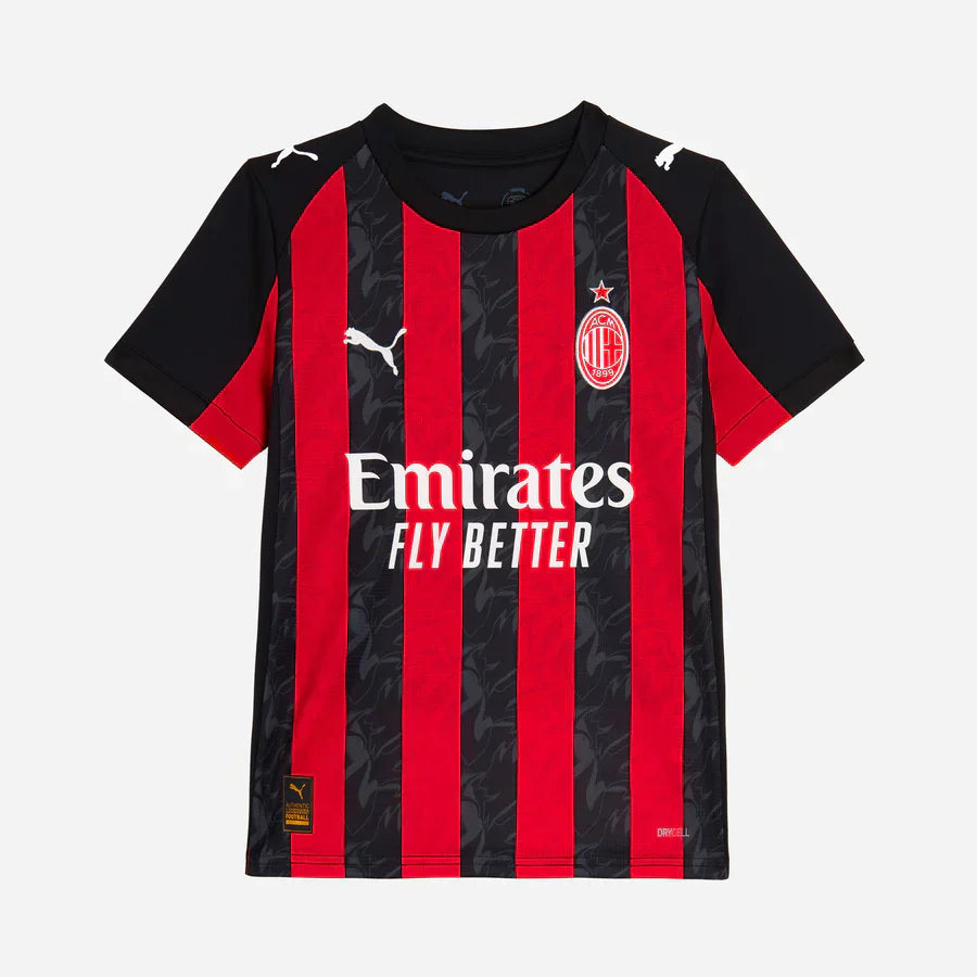 Koszulka piłkarska AC Milan dla dzieci (koszulka i spodenki) 2025/26 Top Koszulki Pilka Sklep