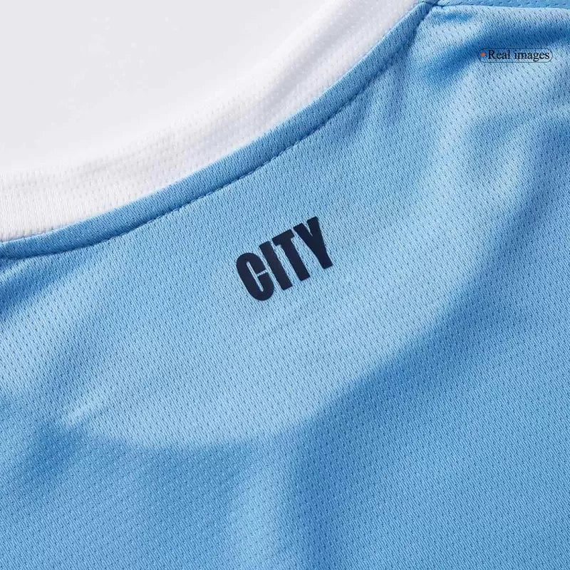 Manchester City Home Long Sleeve Soccer Jersey 2025/26 Top Koszulki Pilka Sklep