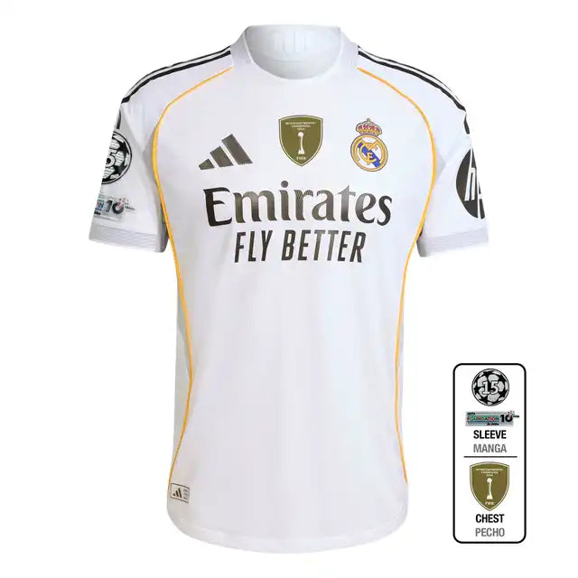 Player Version Real Madrid Home Soccer Jersey 2025/26 Top Koszulki Pilka Sklep