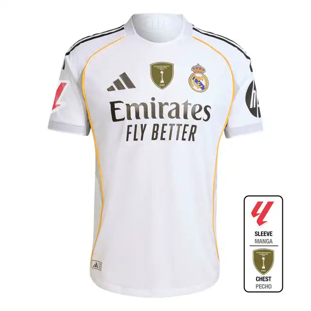 Player Version Real Madrid Home Soccer Jersey 2025/26 Top Koszulki Pilka Sklep