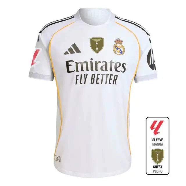 Player Version Real Madrid Home Soccer Jersey 2025/26 Top Koszulki Pilka Sklep