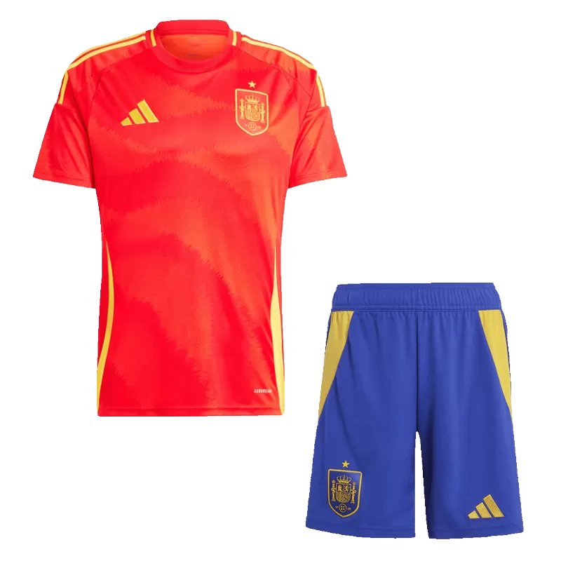 Zestaw koszulek piłkarskich reprezentacji Spain (koszulka + spodenki) 2024/25 Top Koszulki Pilka Sklep