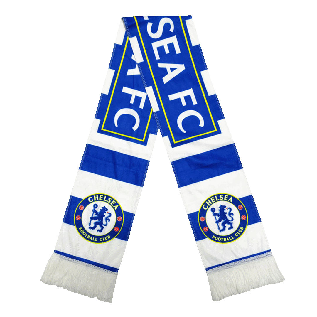 Chelsea-Schal Blau und Weiß