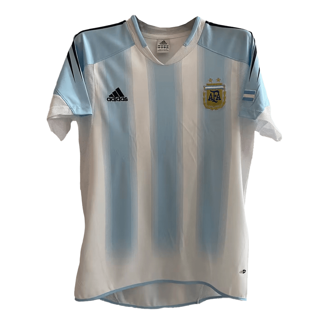 Argentina Home Retro Soccer Jersey 2004/05 Top Koszulki Pilka Sklep