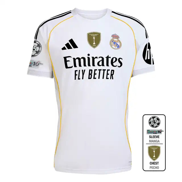 Real Madrid 2025/26 Domowa Koszulka Piłkarska Top Koszulki Pilka Sklep