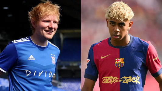Ed Sheeran na koszulkach Barcelony w El Clásico – muzyka i futbol w jednym