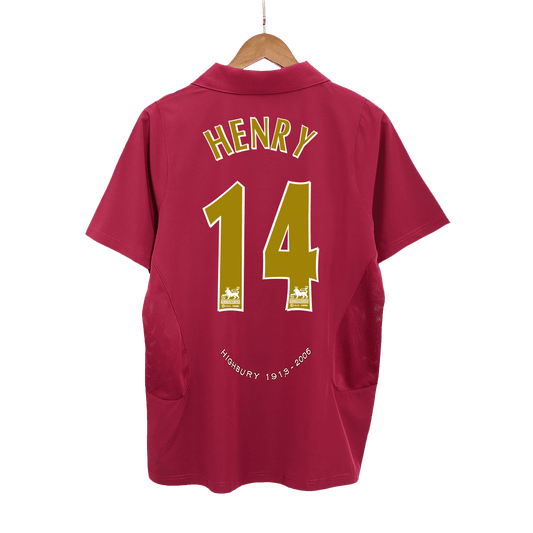 HENRY #14 Retro-Arsenal-Heimtrikot 05/06 für Herren