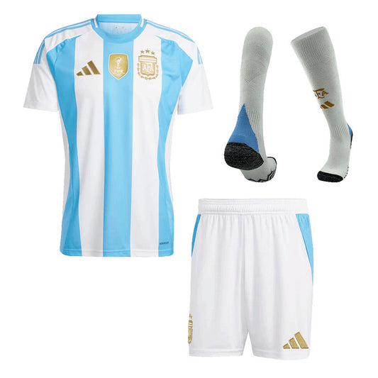 [Super Quailty] Men's Argentina Home Jersey Full Kit 2024 Top Koszulki Pilka Sklep