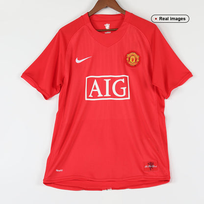 Męska retro koszulka piłkarska RONALDO #7 Manchester United domowa z sezonu 2007/08