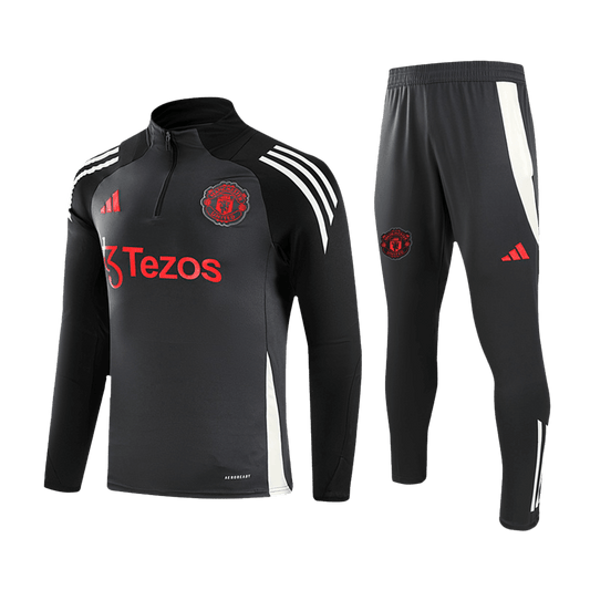 Manchester United 24/25 Trainingsanzug-Set (Jacke mit Reißverschluss + Hose)