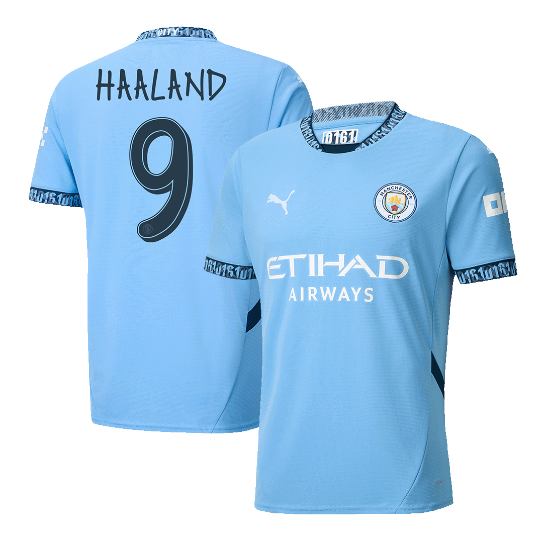 HAALAND #9 Manchester City Home Football Shirt 2024/25 - UCL