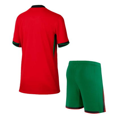 Dziecięcy zestaw koszulek domowych Portugalii (koszulka + spodenki) Euro 2024 Top Koszulki Pilka Sklep
