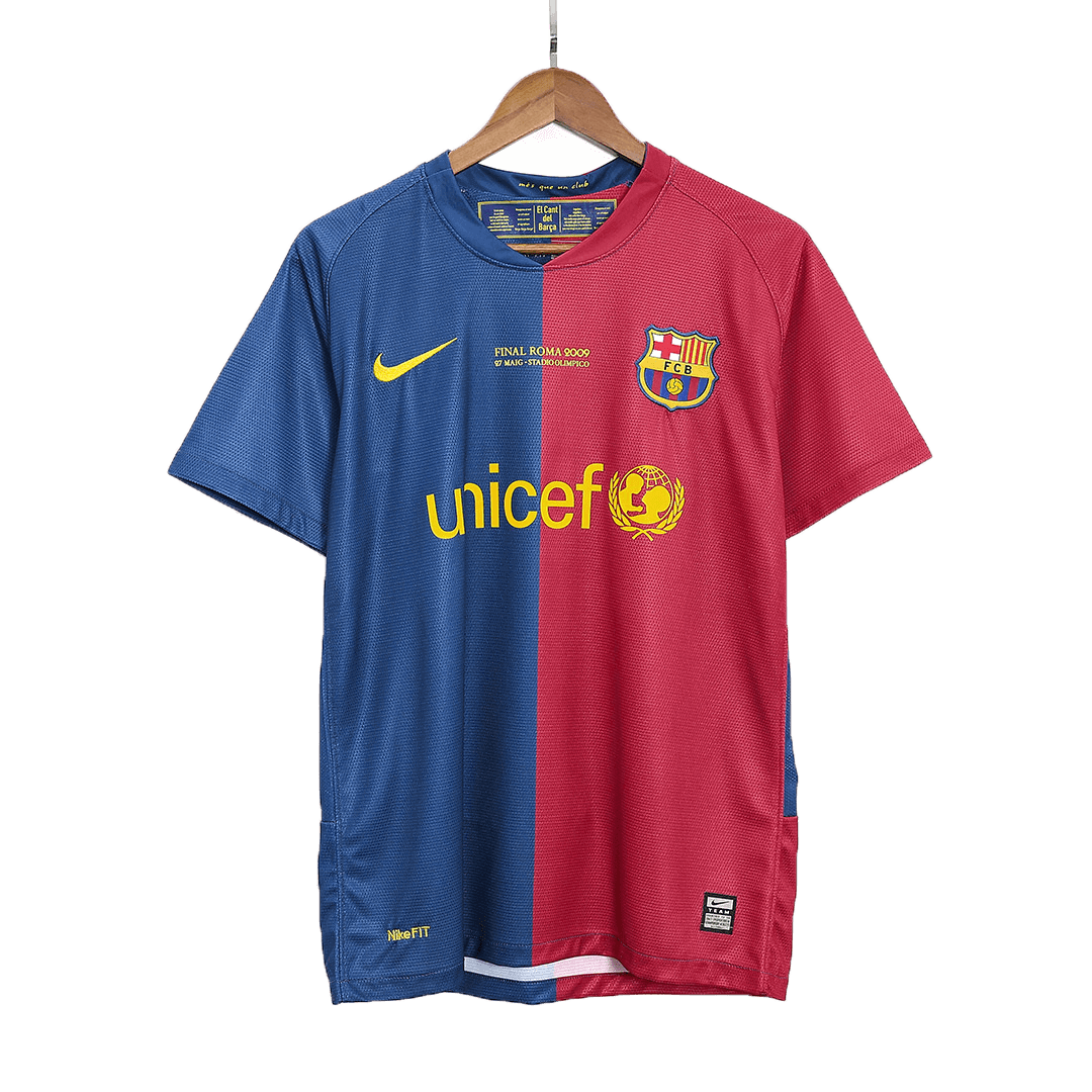 MESSI #10 Barcelona Home 08/09 – UCL Retro-Fußballtrikot für Herren