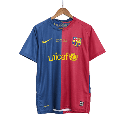 Barcelona Home 08/09 Retro-Fußballtrikot für Herren – UCL