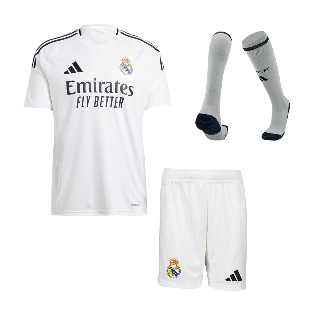 Men's Real Madrid Home Kit (Jersey + Shorts + Socks) 2024/25