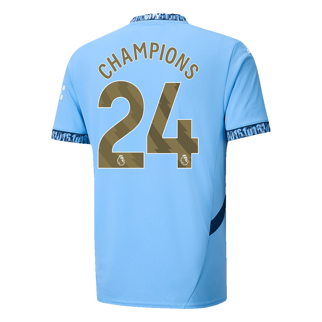 CHAMPIONS #24 Manchester City Home Koszulka piłkarska 2024/25