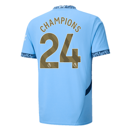 CHAMPIONS #24 Manchester City Home Koszulka piłkarska 2024/25