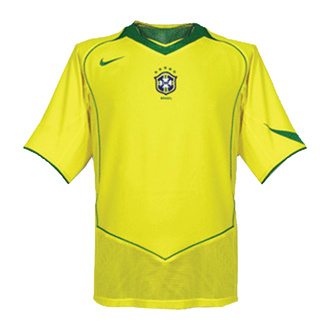 Brazil Home Retro Soccer Jersey 2004 Top Koszulki Pilka Sklep