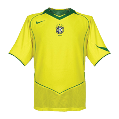 Brazil Home Retro Soccer Jersey 2004 Top Koszulki Pilka Sklep