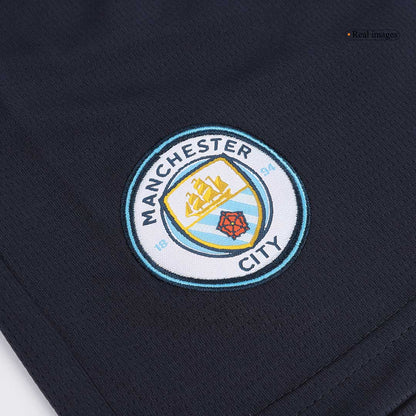 Komplet wyjazdowych koszulek piłkarskich Manchester City (koszula + spodenki) 2024/25