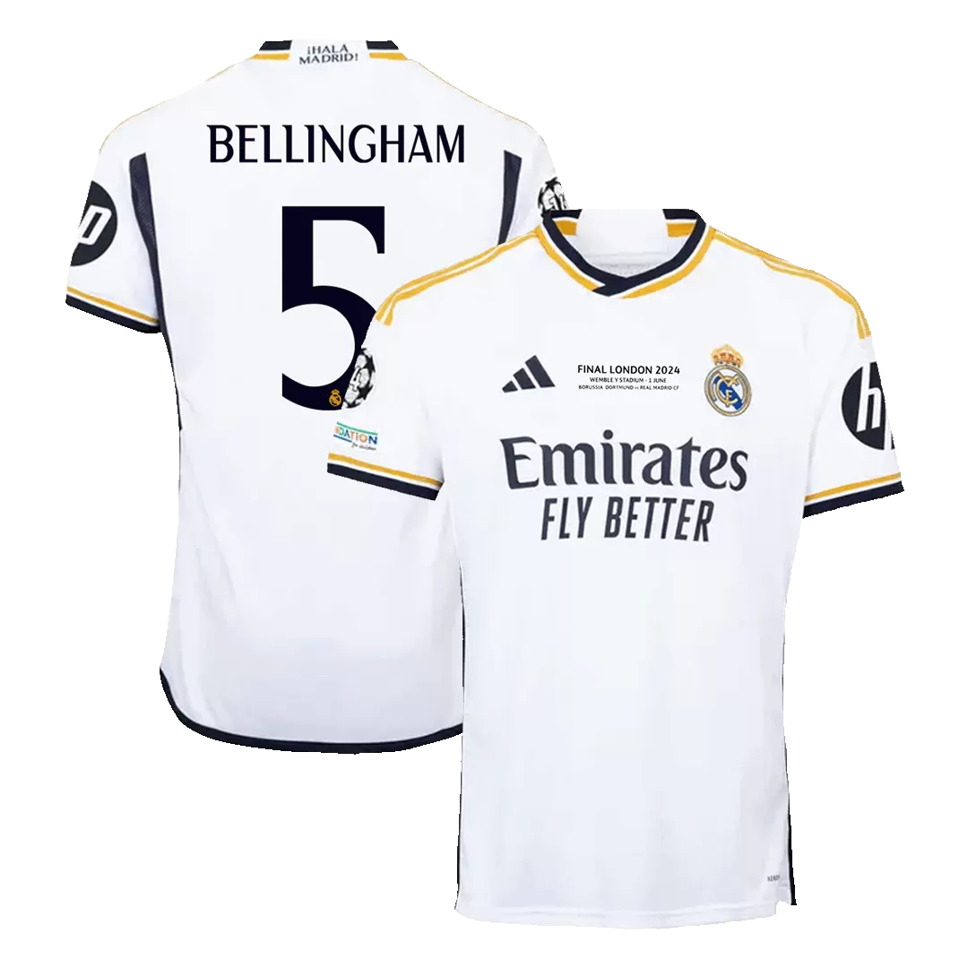 Koszulka piłkarska BELLINGHAM #5 Real Madrid 2023/24 - FINAŁ UCL