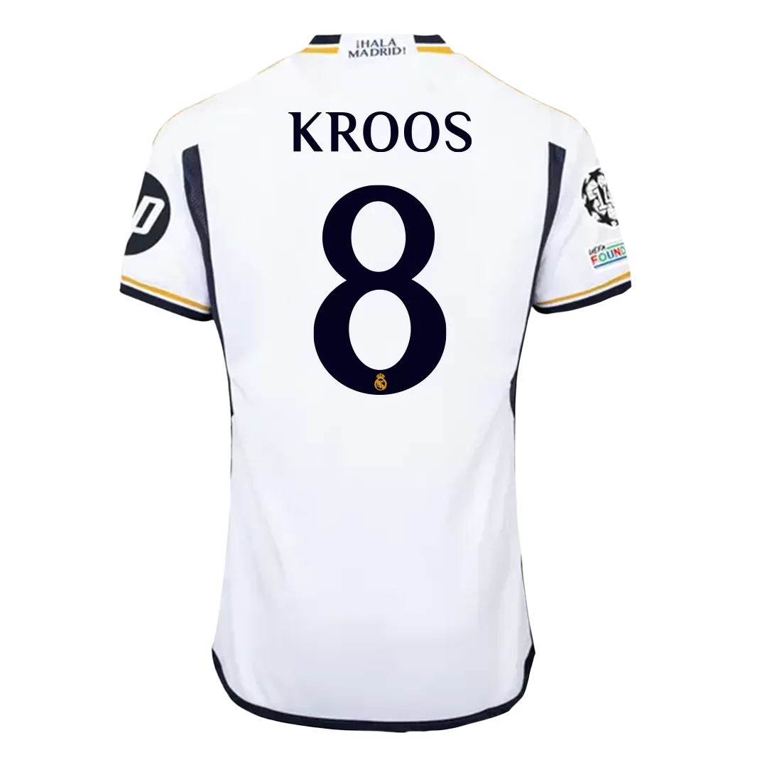 KROOS #8 Real Madrid 2023/24 Football Shirt White - UCL FINAL