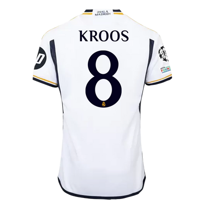 KROOS #8 Real Madrid 2023/24 Fußballtrikot Weiß - UCL FINALE